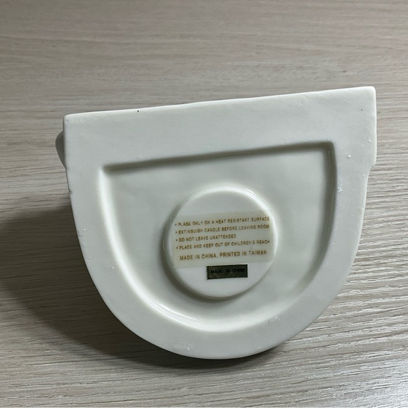 HOME FOR THE HOLIDAYS Candle Holder Porcelain Santa 1997 #877018 - Picture 8 of 10